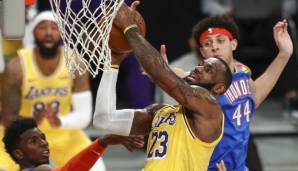 LeBron James rettet die Lakers erst in die Overtime und zeigt dann im letzten Play gute Defense.