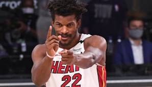 Platz 5: JIMMY BUTLER (Miami Heat) - 327.929 Stimmen - Stats 2020/21: 18,8 Punkte, 6,3 Rebounds und 6,0 Assists bei 45,2 Prozent aus dem Feld (9 Spiele)