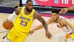 LeBron James und die Los Angeles Lakers gehen als Favorit in die Serie gegen die Suns.