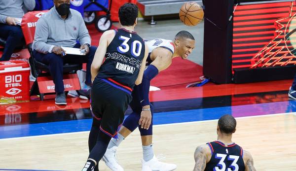 Die Philadelphia 76ers haben sich bei Russel Westbrook für den Eklat beim deutlichen Sieg gegen die Washington Wizards in Spiel 2 der ersten Playoff-Runde entschuldigt.