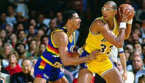 KAREEM ABDUL-JABBAR (1969-1989) – Teams: Bucks, Lakers – Erfolge: 6x NBA Champion, 2x Finals-MVP, 6x MVP, 19x All-Star, 10x First Team, 5x Second Team, 11x All-Defensive, Rookie of the Year.