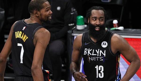 James Harden und Kevin Durant wollen in der kommenden Saison mit den Brooklyn Nets nach der Krone greifen.