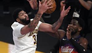 Platz 9: ANTHONY DAVIS (Los Angeles Lakers, Power Forward/Center, 28 Jahre) | Vorjahresplatzierung: 2 | Stats 2020/21: 21,8 Punkte, 7,9 Rebounds und 3,1 Assists