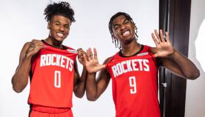 Wer wird Rookie of the Year 2021/22? Platz 1: JALEN GREEN (Rockets, 47 Prozent), Platz 2: CADE CUNNINGHAM (Pistons, 40 Prozent), Platz 3: JALEN SUGGS (Magic, 7 Prozent)