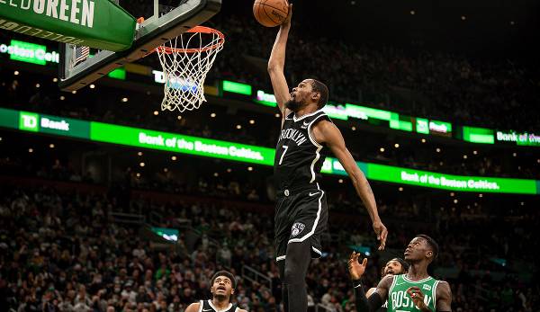 Kevin Durant kletterte gegen die Boston Celtics auf Platz 25 der All-Time Scoring List.
