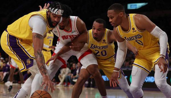 Die Los Angeles Lakers haben die Houston Rockets nur sehr knapp besiegt.