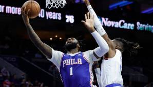 Platz 1: ANDRE DRUMMOND (Philadelphia 76ers) - 25 Rebounds am 8. November gegen die New York Knicks