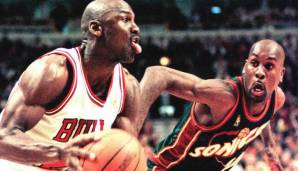 Platz 6: GARY PAYTON (1990-2007) - 9 Nominierungen (9x First, 1x DPOY) - Teams: Sonics, Bucks, Lakers, Celtics, Heat