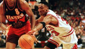 Platz 5: SCOTTIE PIPPEN (1987-2004) - 10 Nominierungen (8x First, 2x Second, 0x DPOY) - Teams: Bulls, Rockets, Blazers