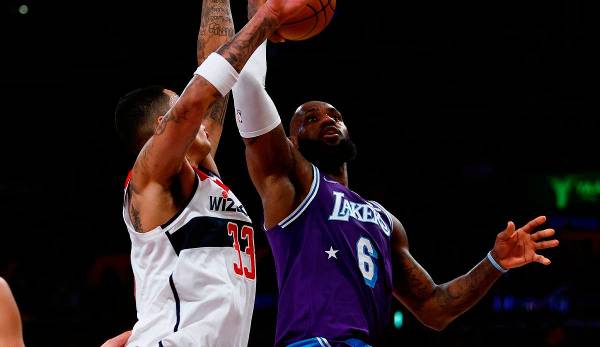 LeBron James hat die Los Angeles Lakers zum Sieg gegen die Washington Wizards geführt.