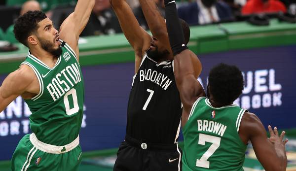 Kevin Durant wird von den Boston Celtics häufig gedoppelt.