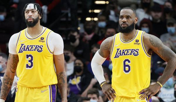 LeBron James (r.) und Anthony Davis haben eine enttäuschende Lakers-Saison hinter sich.