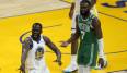 Draymond Green und Jaylen Brown geraten in Spiel 2 der NBA Finals aneinander.