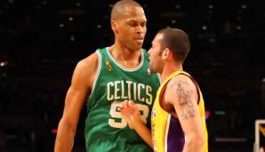 Platz 8: P.J. BROWN | Alter: 38 Jahre und 247 Tage | Team: Boston Celtics | Spiel 6 der NBA Finals 2008 vs. Lakers (4-2) | Stats in den Finals: 4,0 Punkte und 3,2 Rebounds bei 39,1 Prozent FG in 19,5 Minuten (6 Spiele)