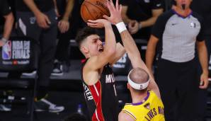 Platz 2: TYLER HERRO | Team: Miami Heat | Plus/Minus: -35 in 30 Minuten in Spiel 1 der NBA Finals 2020 gegen die Los Angeles Lakers (98:116)