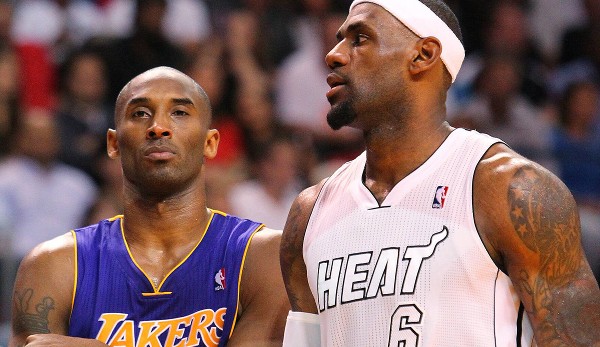 LeBron vs Kobe?  In the GOAT debate, one of the two superstars is clearly ahead.