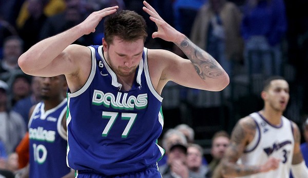 Out of sheer frustration about the next Mavs defeat, Luka Doncic even had to believe in the jersey.