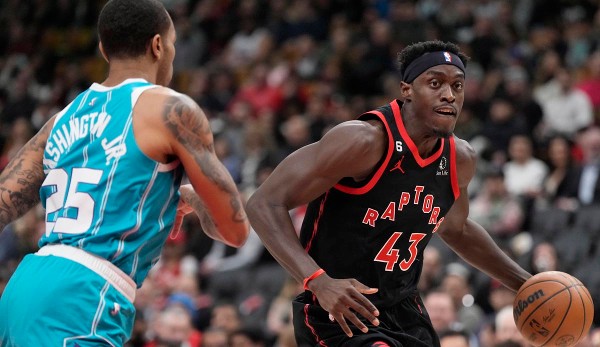 Pascal Siakam showed an outstanding performance against the Hornets.