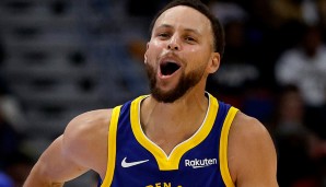 Stephen Curry versenkte in Oklahoma City den Gamewinner für die Warriors.