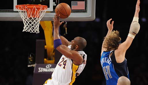 Kobe Bryant musste beim Kantersieg der Lakers gegen die Mavs gar nicht groß als Scorer brillieren