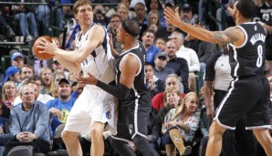 Dirk Nowitzki fand im Spiel gegen die Brooklyn Nets keinen Rhythmus