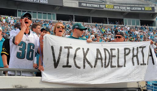 Die Fans in Philadelphia stehen mittlerweile voll hinter Quarterback Michael Vick