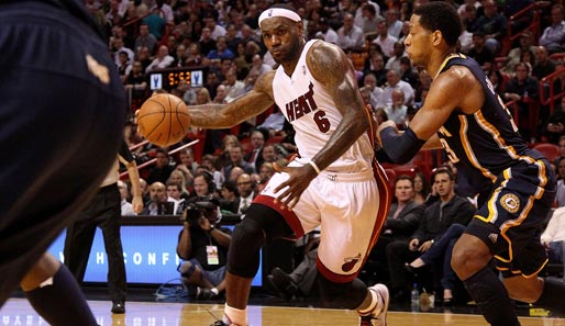 LeBron James trug mit 41 Punkten zum Sieg der Miami Heat bei