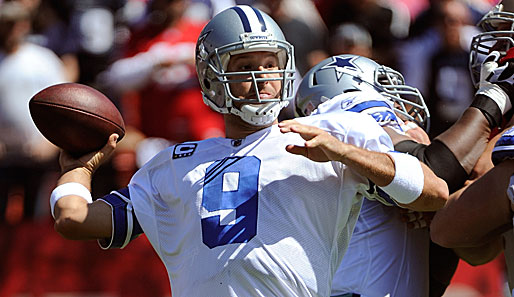 Der Einsatz von Cowboys-Quarterback Tony Romo gegen die Washington Redskins ist fraglich