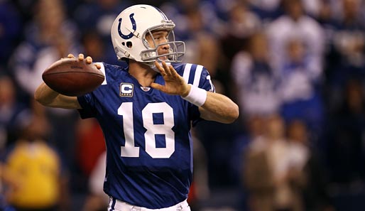 Peyton Manning war von 1998 bis 2011 der Quarterback der Indianapolis Colts