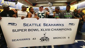 Neuer Champion: Die Seattle Seahawks können sich auch über Glückwünsche von Obama freuen