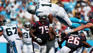 Quarterback Cam Newton ist ein wesentlicher Faktor im Running Game der Panthers
