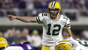 Aaron Rodgers und die Green Bay Packers verloren am Sonntagabend in Minnesota