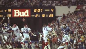 Bills: Scott Norwoods „Wide Right“-Kick in Super Bowl XXV gegen die Giants (27.1.1991)