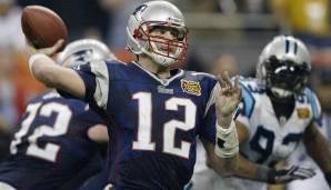 2004 - Super Bowl XXXVIII: Tom Brady (Quarterback) - New England Patriots.
