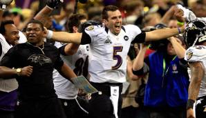 2013 - Super Bowl XLVII: Joe Flacco (Quarterback) - Baltimore Ravens.