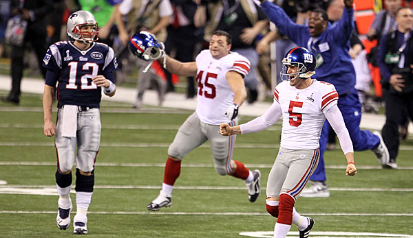 Tom Brady wird auf eine ähnliche Front treffen wie bei den Super-Bowl-Niederlagen gegen die New York Giants.