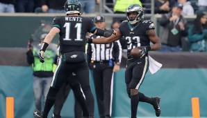 Platz 11: Josh Adams (Philadelphia Eagles, Undrafted Free Agent): 64 Intended Touches, 316 Yards, 2 Touchdowns.
