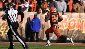 Platz 4: Nick Chubb (Cleveland Browns, Pick 35): 135 Intended Touches, 755 Yards, 8 Touchdowns.