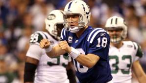 2009: Indianapolis Colts (1) - New York Jets (5) 30:17 - Zum zweiten Mal in vier Jahren schafften es Peyton Manning und die Colts in den Super Bowl. Und das obwohl Mark Sanchez zuvor einen 80-Yard-TD-Pass auf Braylon Edwards warf.