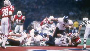 12. Super Bowl XX (Januar 1986): Chicago Bears vs. New England Patriots 46:10 (56 Punkte insgesamt).