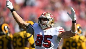 15. Platz: George Kittle (Tight End, San Francisco Giants) - 1387 Scrimmage-Yards (10 RUSH, 1377 REC).