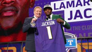 Baltimore Ravens: Lamar Jackson (1. Runde, 32 Overall, Draft 2018).