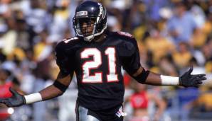 21: Deion Sanders (1989-2000): Atlanta Falcons, San Francisco 49ers, Dallas Cowboys, Washington Redskins.