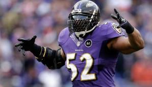52: Ray Lewis (1996-2012): Baltimore Ravens. Auch stark: Mike Webster, Patrick Willis.