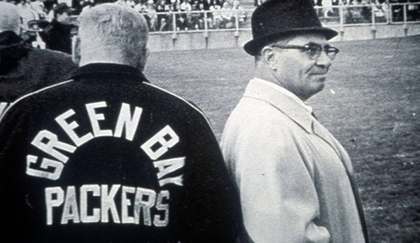 Vince Lombardi (r.) prägte die 60er Jahre in der NFL wie kein anderer für die Green Bay Packers.