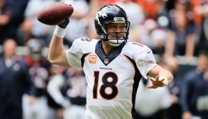 Meiste Passing Yards in einer Saison: Peyton Manning - 5477. In Diensten der Broncos kam Manning in seiner letzten MVP-Saison (5 insgesamt) 2013 auf die Bestmarke. Er überbot Brees' Rekord um ein Yard.