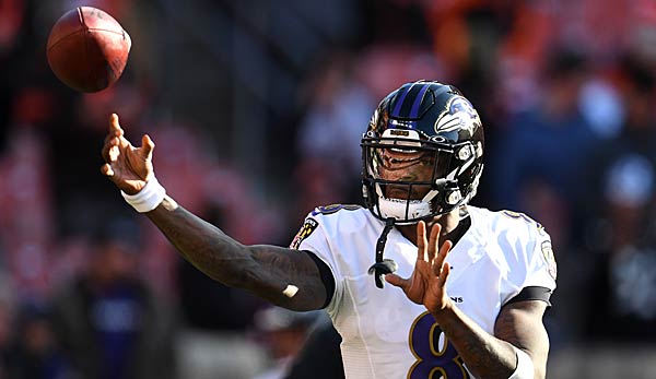 Ravens-Quarterback Lamar Jackson ist der Favorit auf den MVP-Titel der NFL.