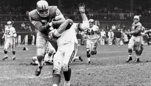 2. Richard "Night Train" Lane, Cornerback - L.A. Rams 1952: Schon in seiner Rookie-Saison brillierte Lane mit 14 Interceptions (bis heute Rookie-Rekord). Er erreichte sieben Pro Bowls und war dreimal All-Pro.