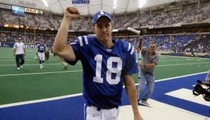 2003: Peyton Manning (QB, Indianapolis Colts) als Co-MVP - Mit 29 Touchdowns und 10 Interceptions spielte Manning 2003 seine bis dahin wohl beste Saison in der NFL. Im darauffolgenden Jahr pulverisierte der Sheriff diese Zahlen allerdings problemlos.