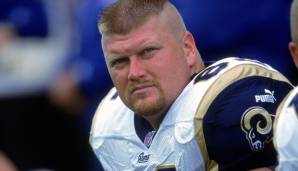 RIGHT GUARD: Adam Timmerman. Timmerman schloss sich den Rams 1999 an und blieb dort bis zum Karriereende 2006. Er war stets Starter in der O-Line.